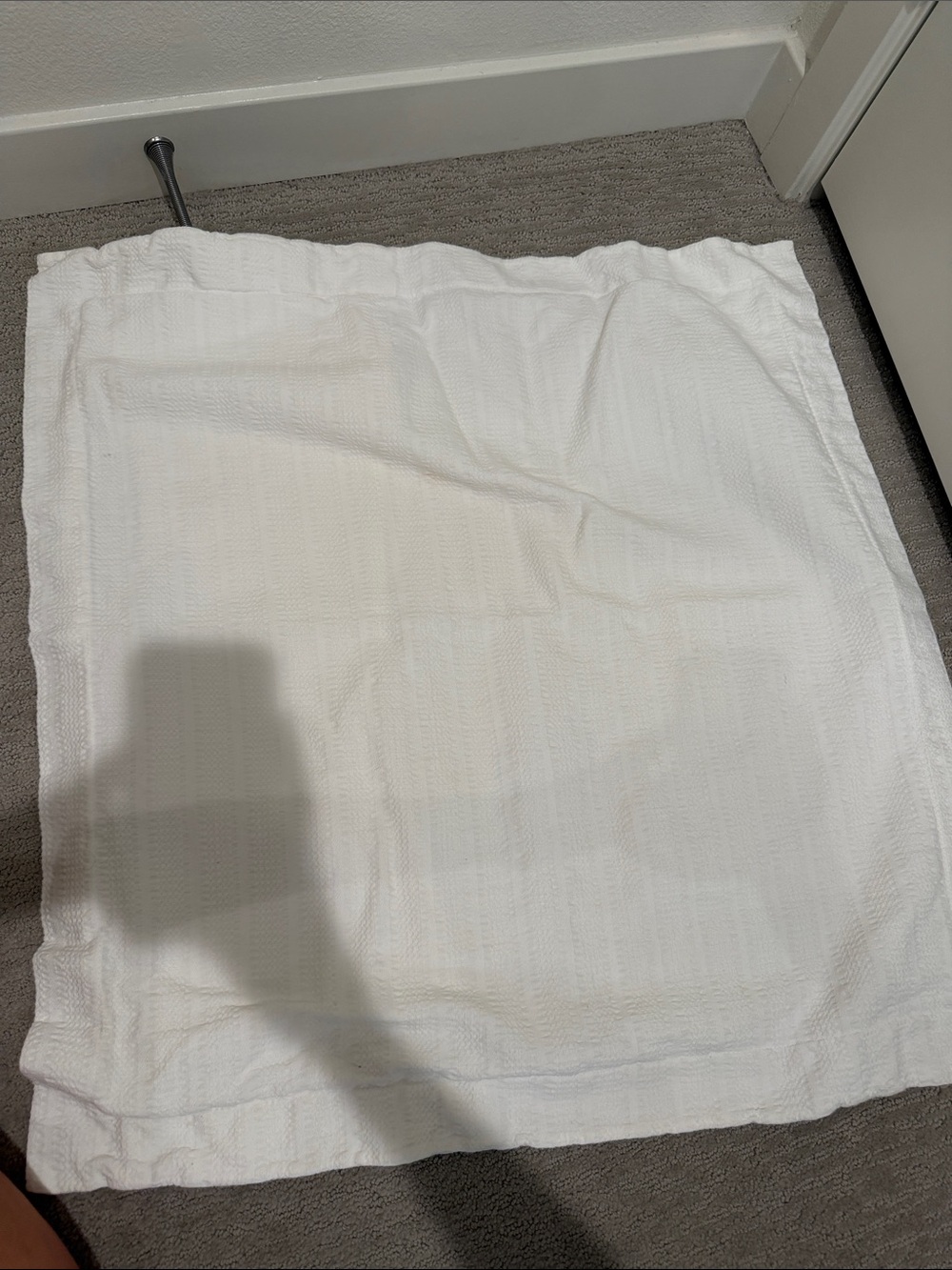 Set of 2 White Waffle Weave Euro pillow sham